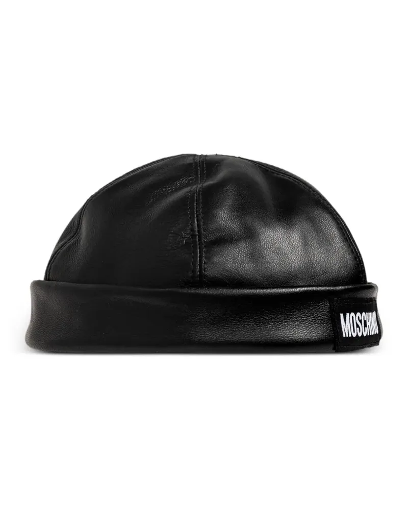 Moschino Hut mit Logo-Patch - Schwarz Schwarz