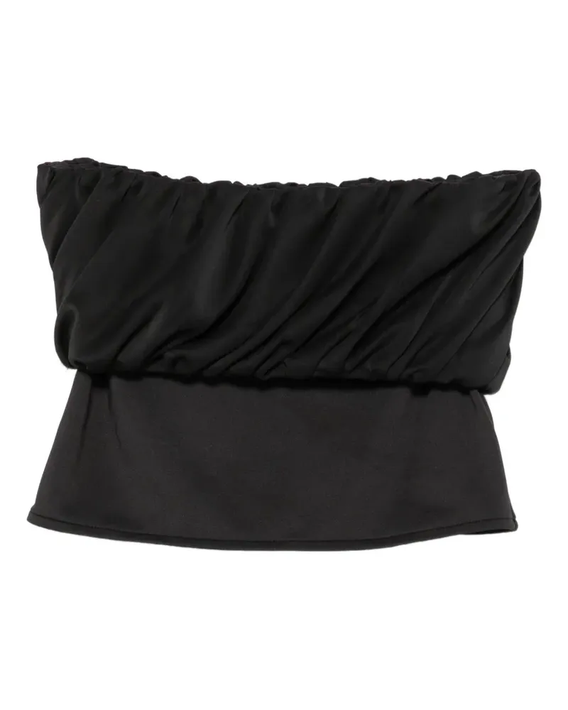 OPEN YY rolled-waist mini skirt - Schwarz Schwarz