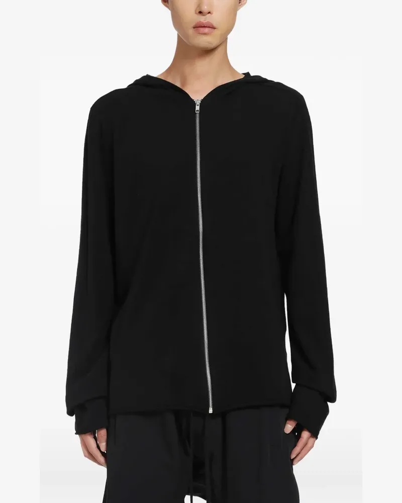 THOM KROM Strickcardigan in Distressed-Optik - Schwarz Schwarz