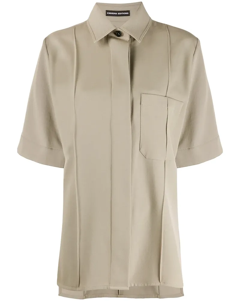 KWAIDAN EDITIONS Kurzärmeliges Oversized-Hemd - Nude Nude