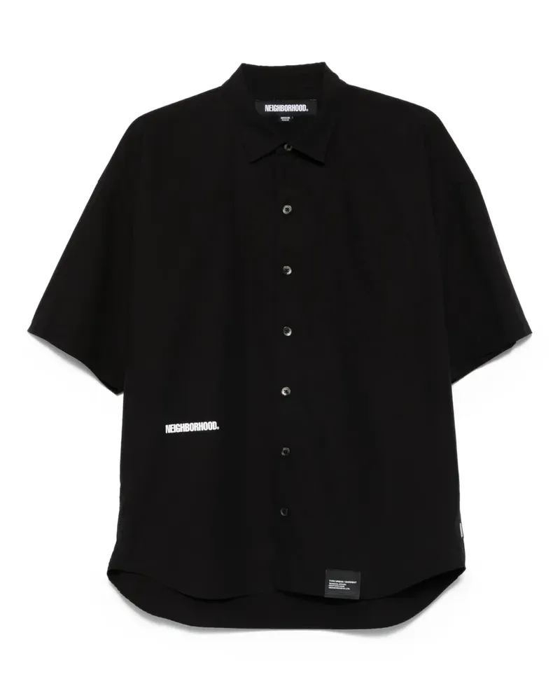 Neighborhood Kurzärmelige Hemdjacke - Schwarz Schwarz