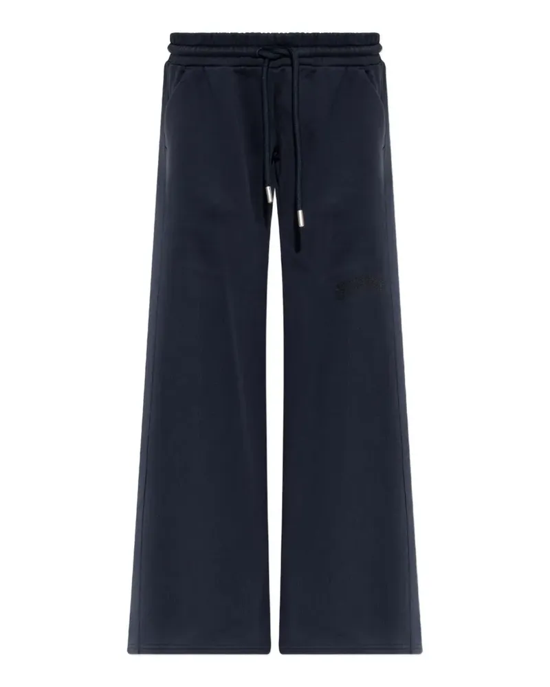OFF-WHITE elasticated-waistband track pants - Blau Blau