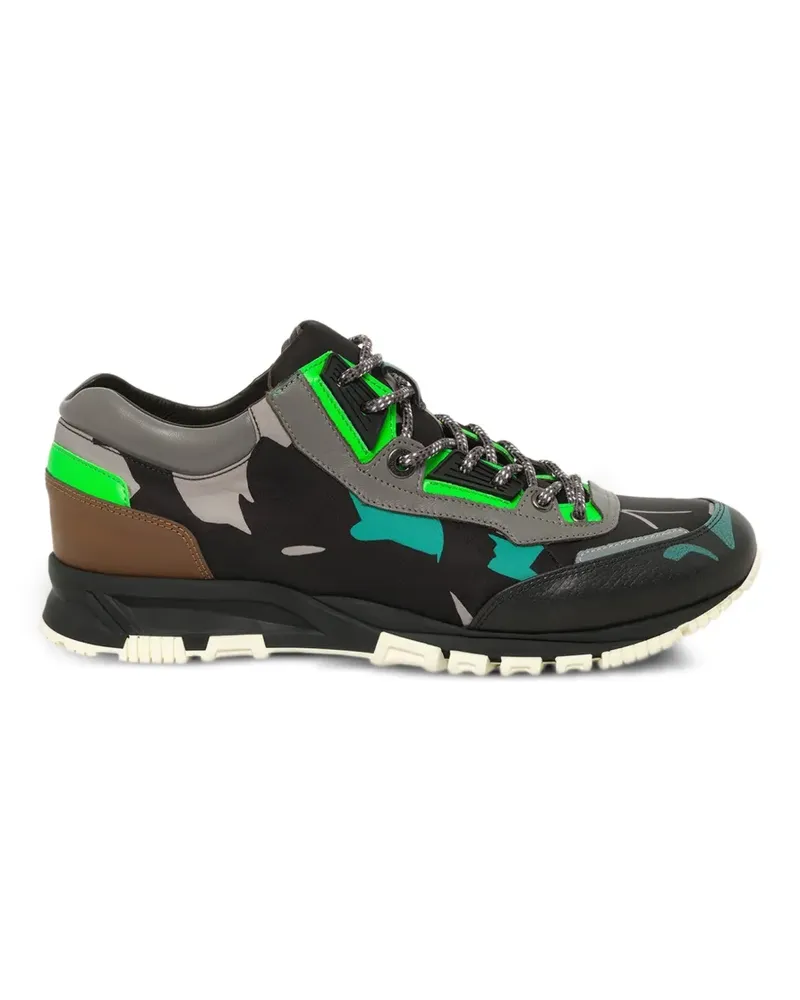 Lanvin Sneakers mit Blumenprint - Schwarz Schwarz