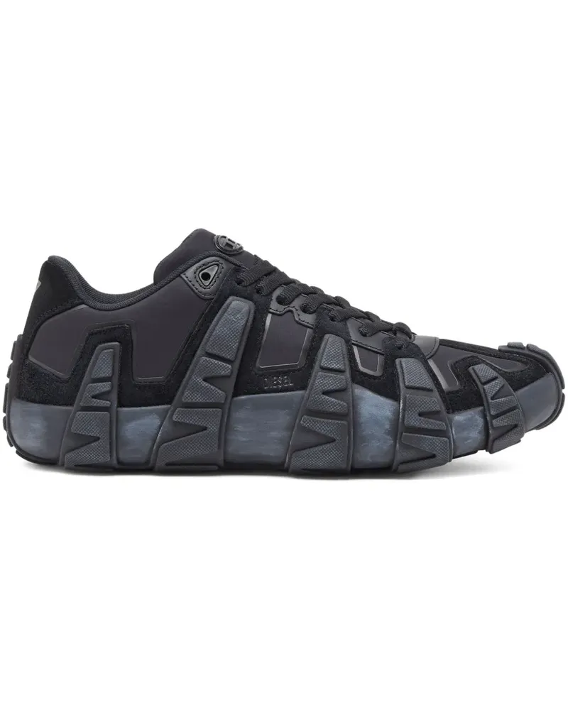 Diesel Griffe Sneakers - Schwarz Schwarz