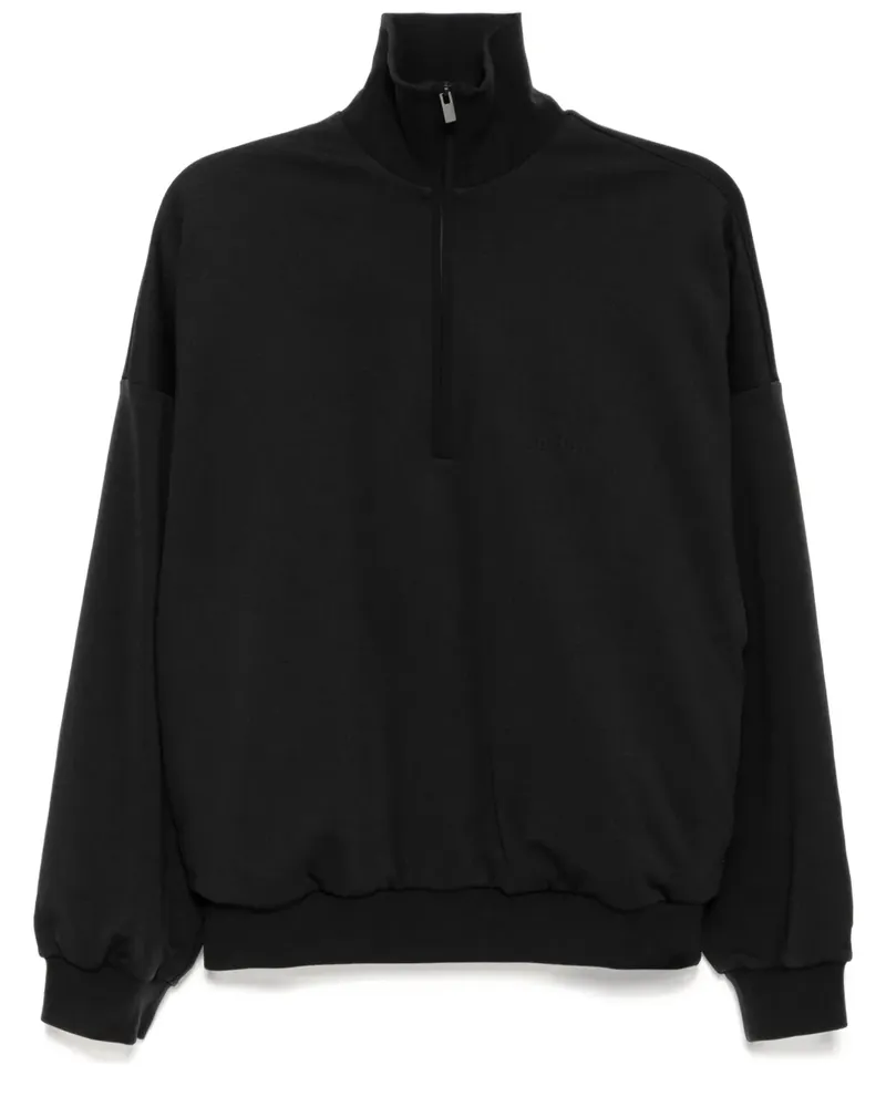 adidas x Fear Of God athletics Sweatshirt mit kurzem Reißverschluss - Schwarz Schwarz