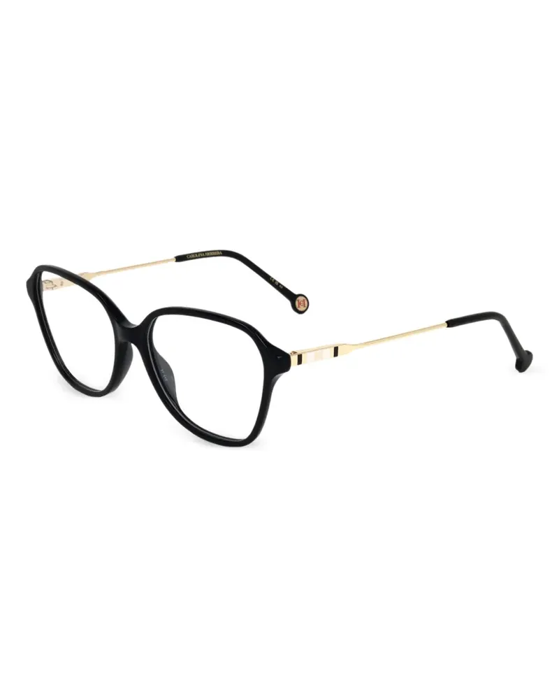 Carolina Herrera New York Brille mit geometrischem Gestell - Schwarz Schwarz
