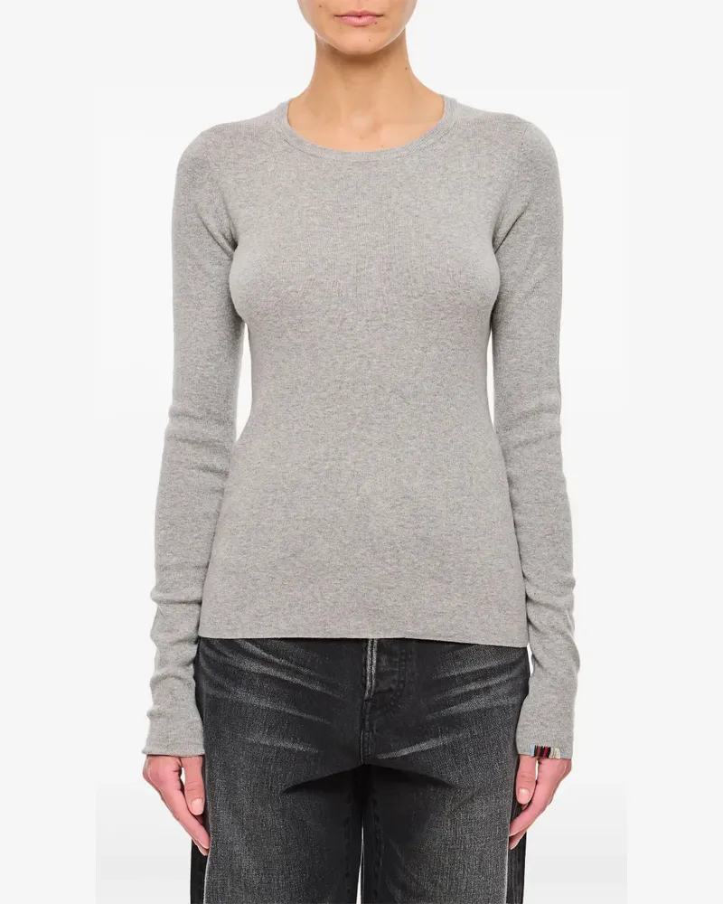 extreme cashmere Klassisches Langarmshirt - Grau Grau