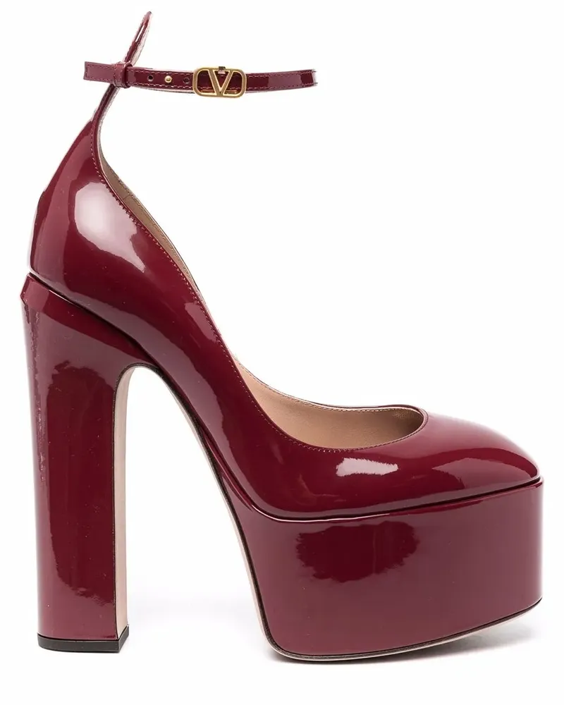 Valentino Garavani Tan-Go Plateau-Pumps - Rot Rot