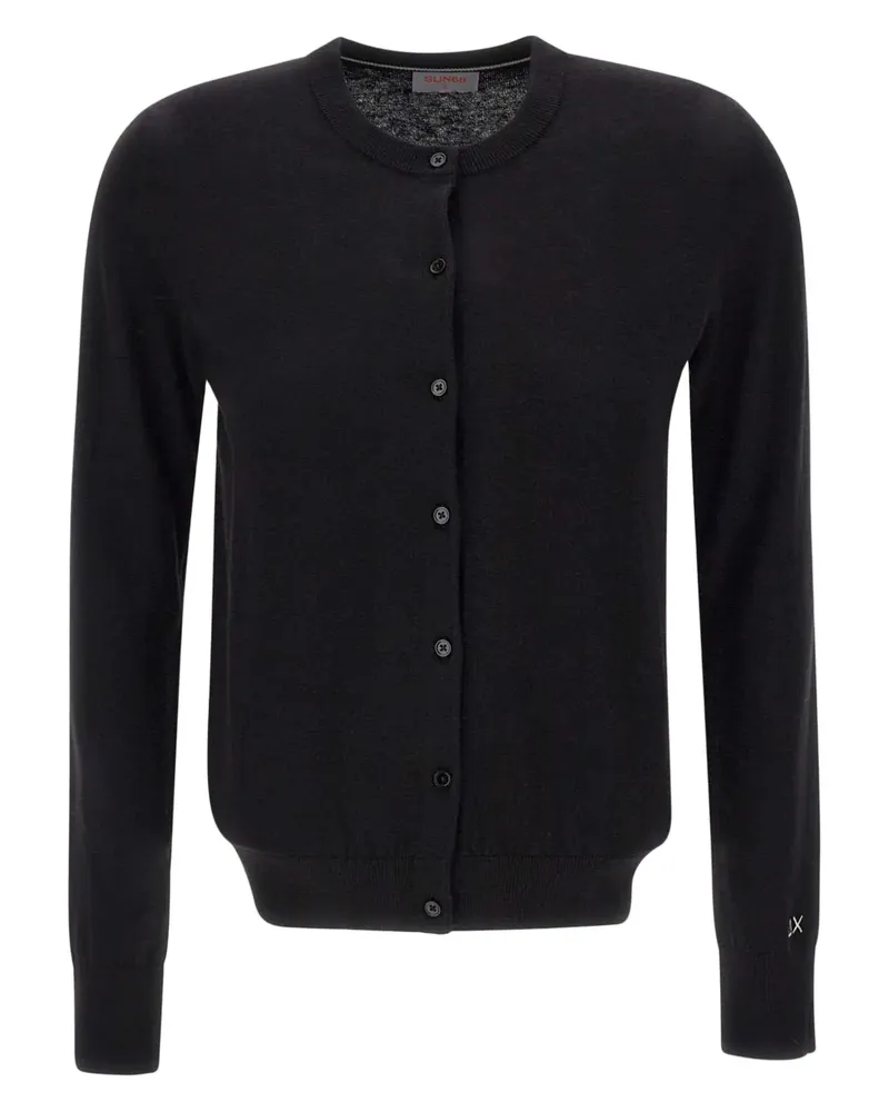 Sun68 Cardigan mit Knöpfen - Schwarz Schwarz