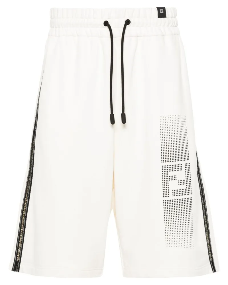Fendi Joggingshorts mit Streifen - Nude Nude