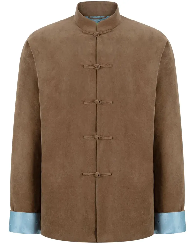Shanghai Tang Wendbare Jacke mit Muster - Braun Braun