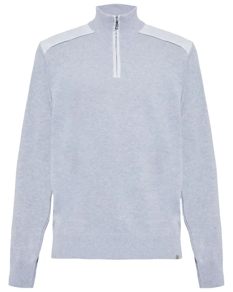 Paul & Shark Pullover mit Einsätzen - Grau Grau