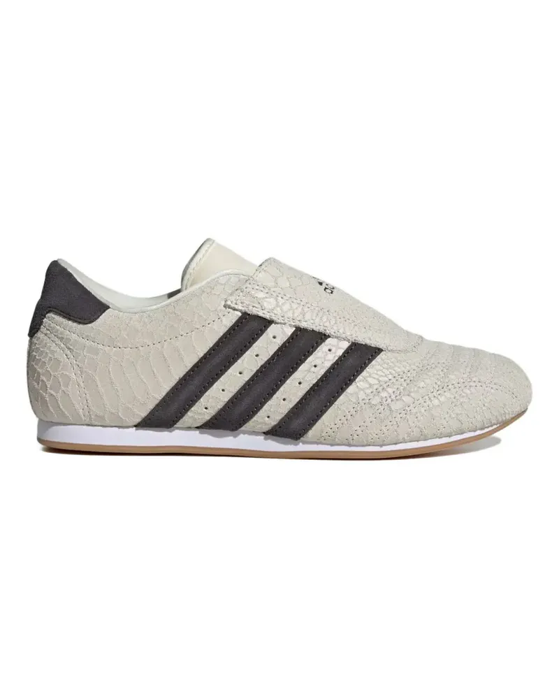 adidas Taekwondo snake-effect logo-detail sneakers - Nude Nude