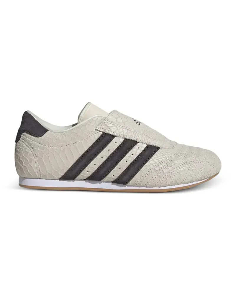 adidas Taekwondo snake-effect logo-detail sneakers - Nude Nude