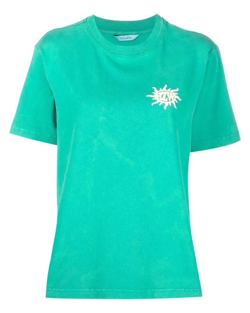 Holzweiler T-Shirt mit grafischem Print - Grün Grün