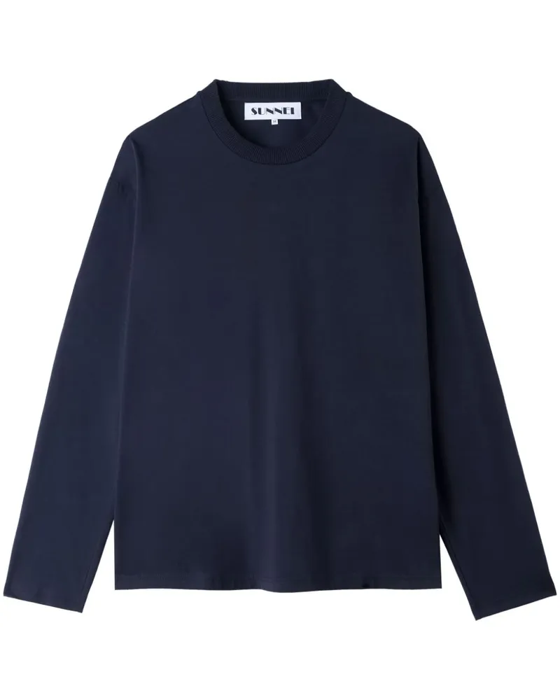 SUNNEI T-Shirt mit Logo-Stickerei - Blau Blau
