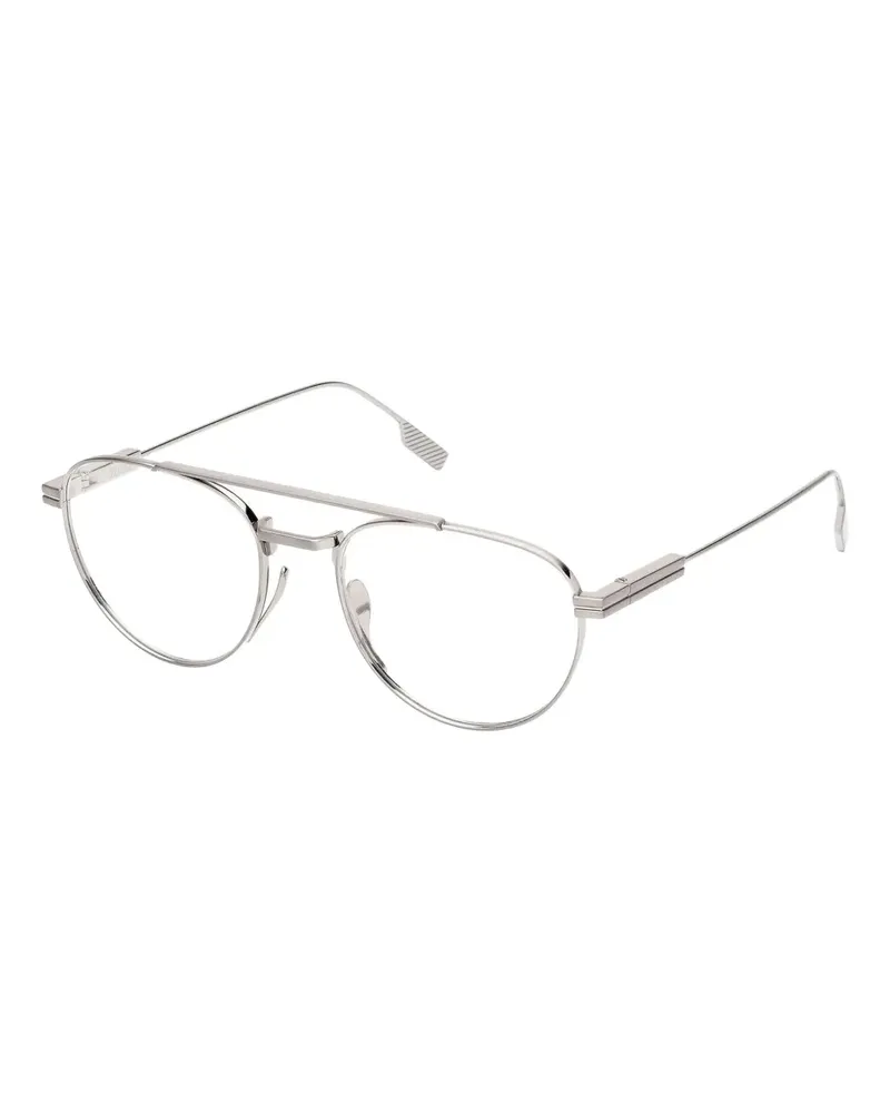 Ermenegildo Zegna Klassische Pilotenbrille - Silber Silber
