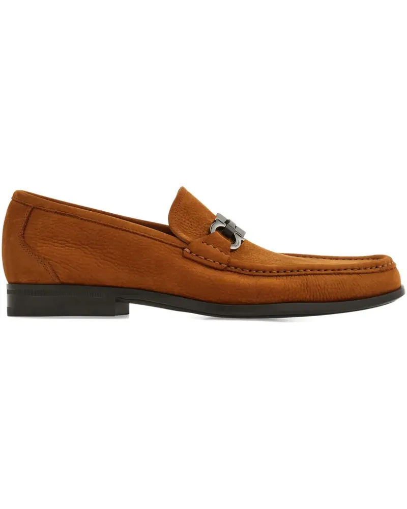Ferragamo Loafer mit Gancini-Spange - Braun Braun