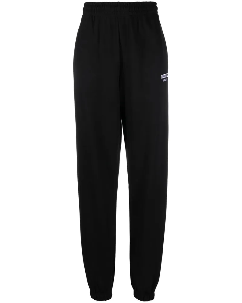 ROTATE Birger Christensen Jogginghose mit elastischen Bündchen - Schwarz Schwarz