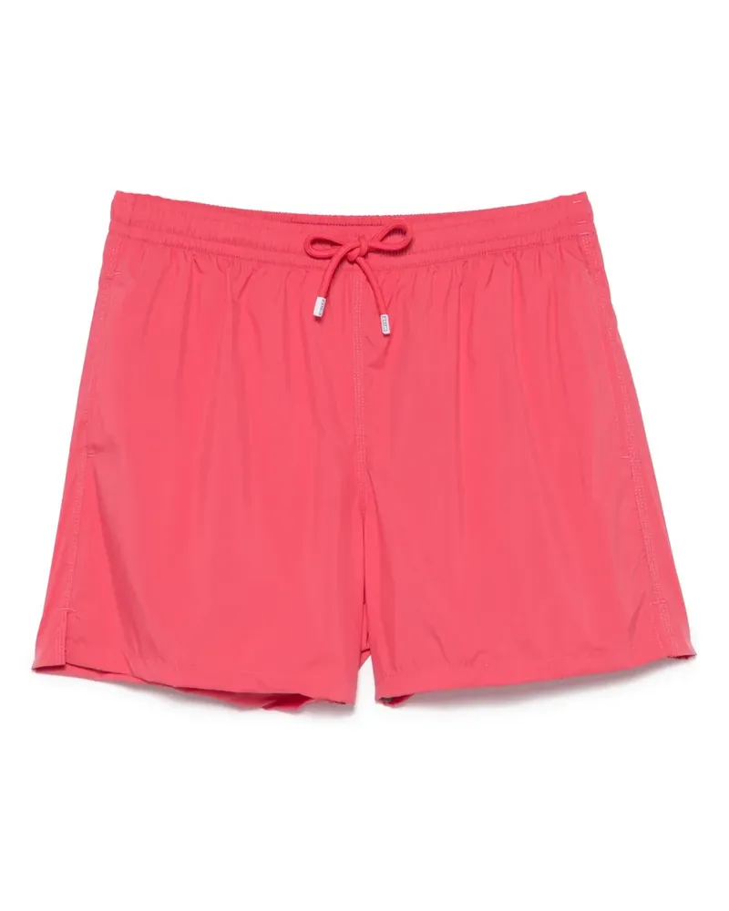 Fedeli Badeshorts mit Logo-Patch - Rot Rot