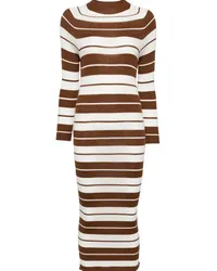 Meryll Rogge striped long-sleeve dress Braun