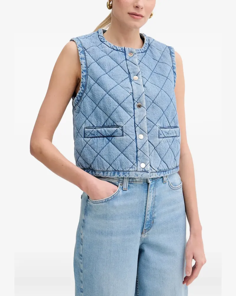 Morgan quilted gilet - Blau Blau