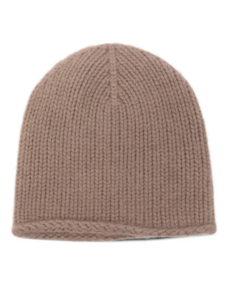 Liska chunky-knit beanie hat - Braun Braun