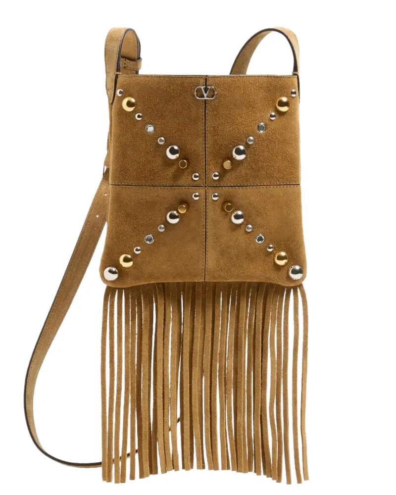 Valentino Garavani Kleine Nelcote Schultertasche - Braun Braun