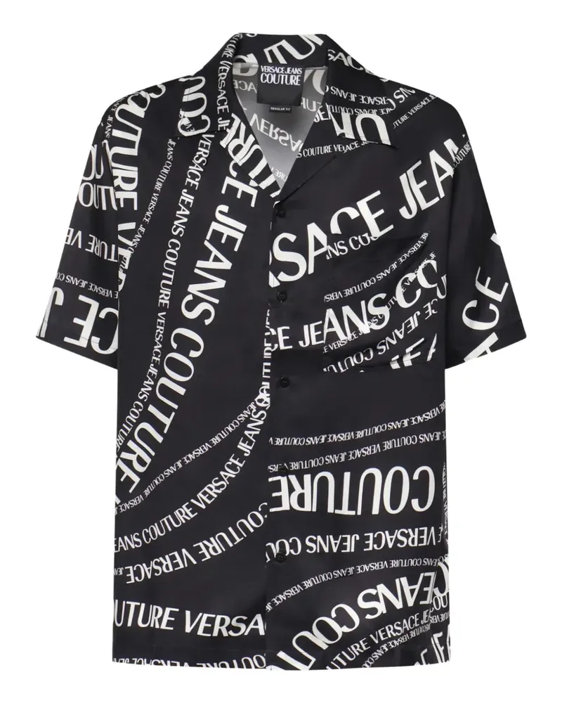 Versace Jeans logo-print short-sleeve shirt - Schwarz Schwarz