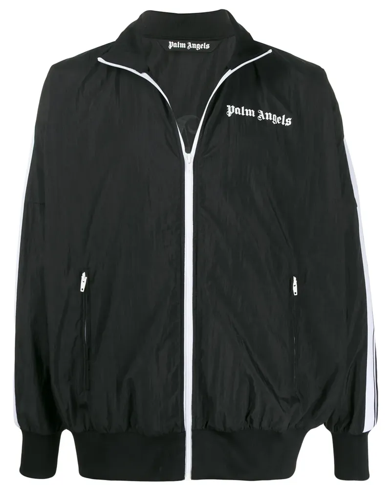 Palm Angels Bomberjacke mit Besatzstreifen - Schwarz Schwarz