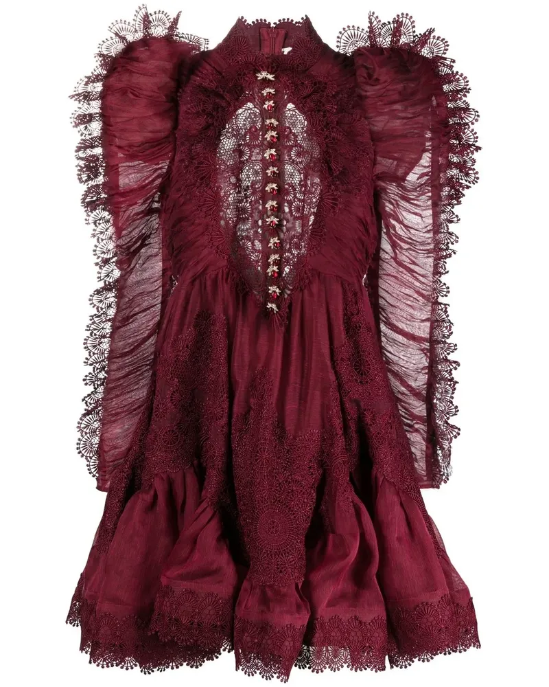 Zimmermann Kaleidoscope Minikleid - Rot Rot