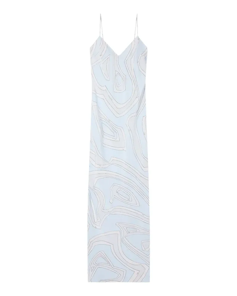 Emilio Pucci Kleid mit Labirinto-Print - Blau Blau