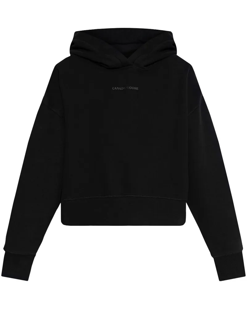 Canada Goose Hoodie mit Logo-Print - Schwarz Schwarz