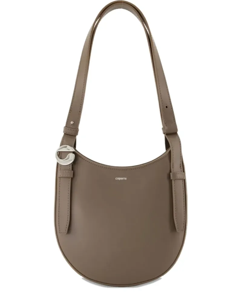 COPERNI Halbrunde Schultertasche mit Gürteldetail - Braun Braun