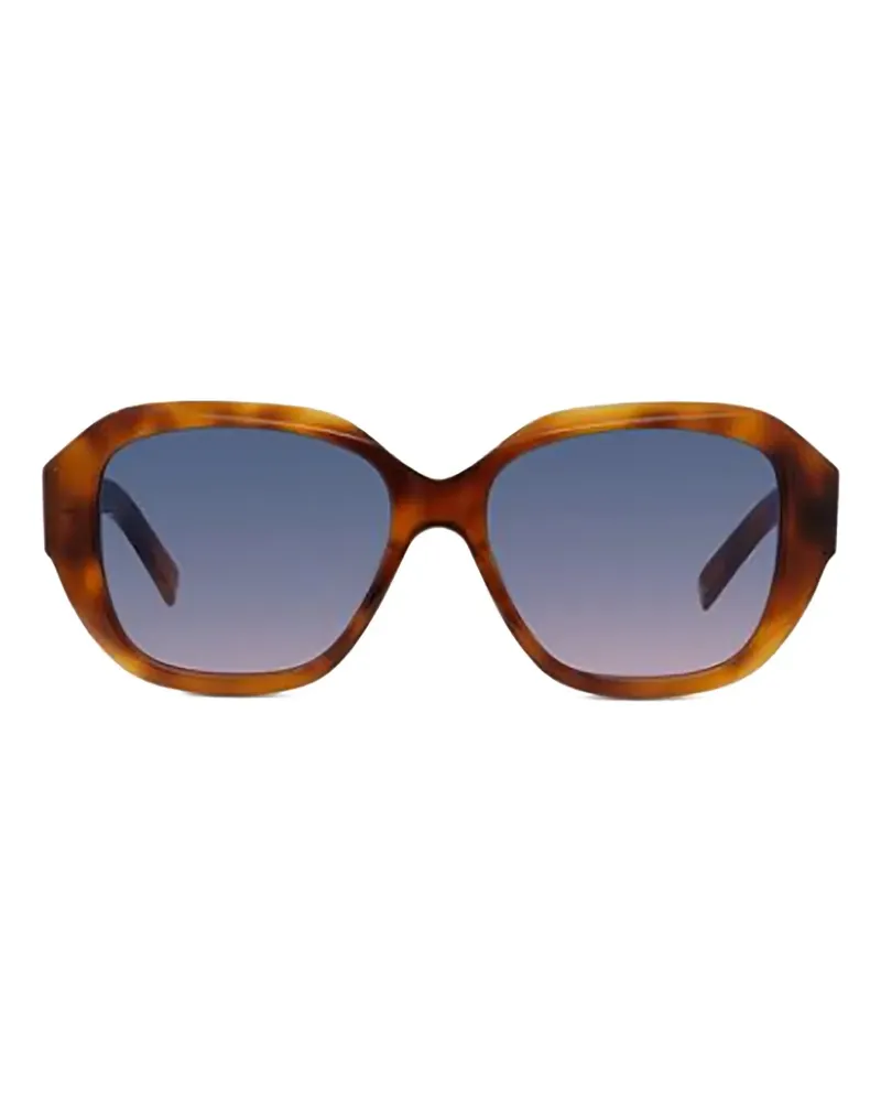 Givenchy geometric-frame sunglasses - Braun Braun