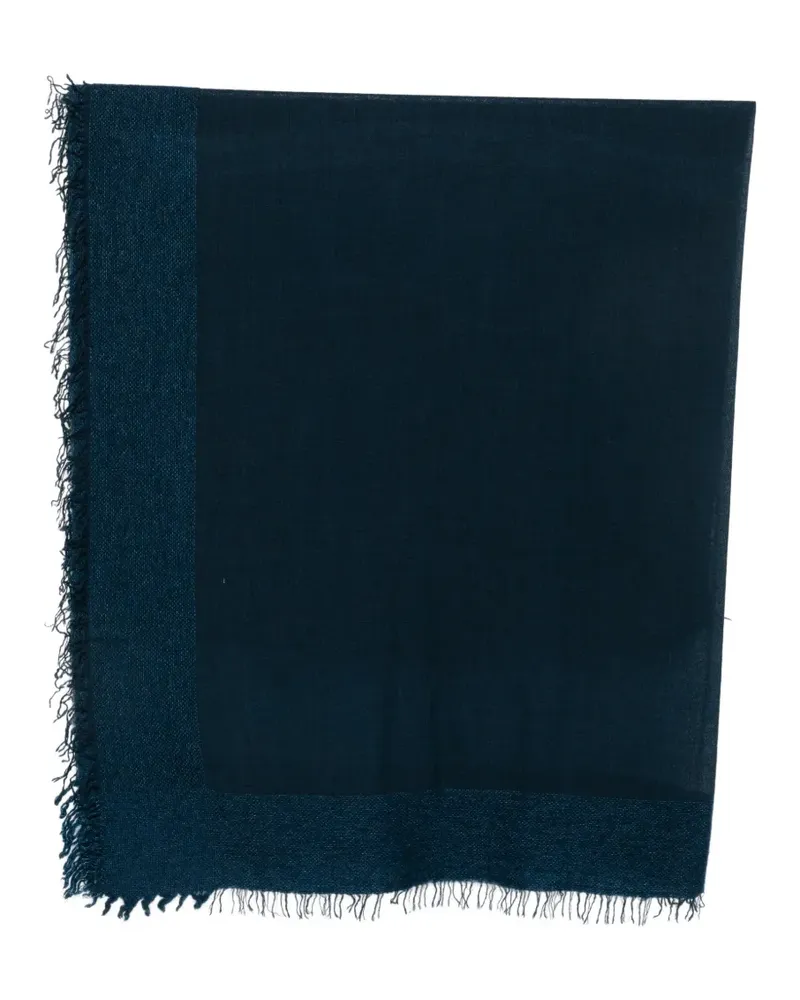 Faliero Sarti fringed-edge scarf - Blau Blau