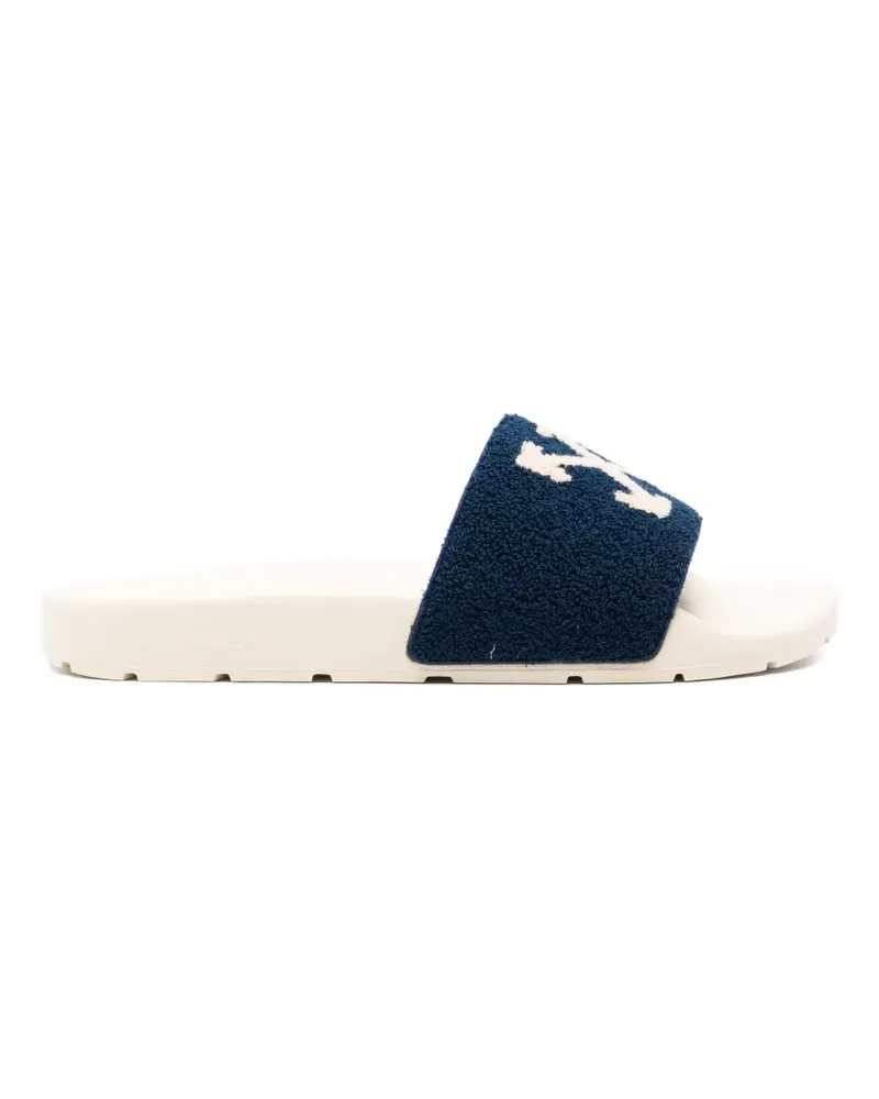 OFF-WHITE Arrow textured flip flops - Blau Blau