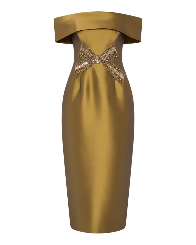 Rebecca Vallance Venus Midikleid - Gold Gold
