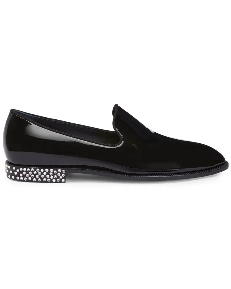 Giuseppe Zanotti Gatien Loafer mit Kristallen - Schwarz Schwarz