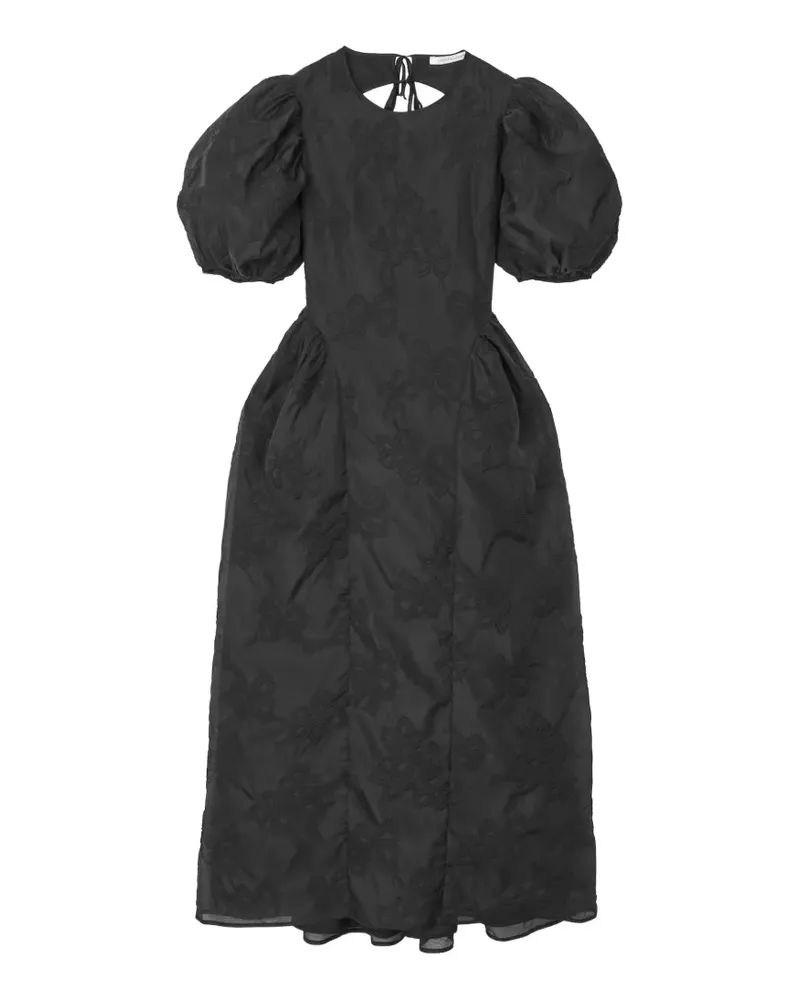 Cecilie Bahnsen Ulani papillon-matelassé flared midi dress - Schwarz Schwarz