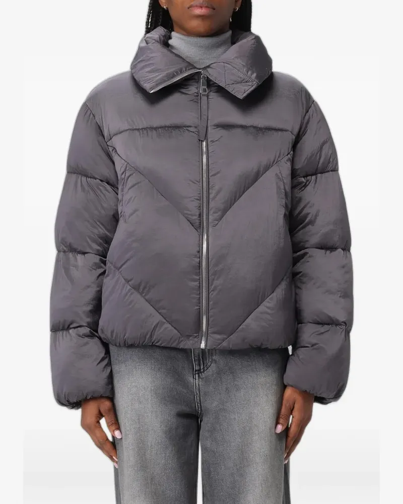 HUGO BOSS quilted high-neck jacket - Violett Violett