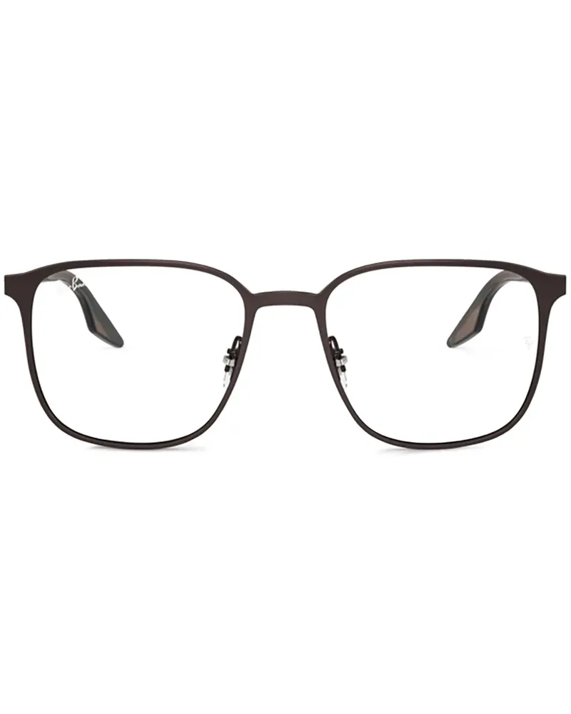 Ray Ban Brille mit eckigem Gestell - Braun Braun