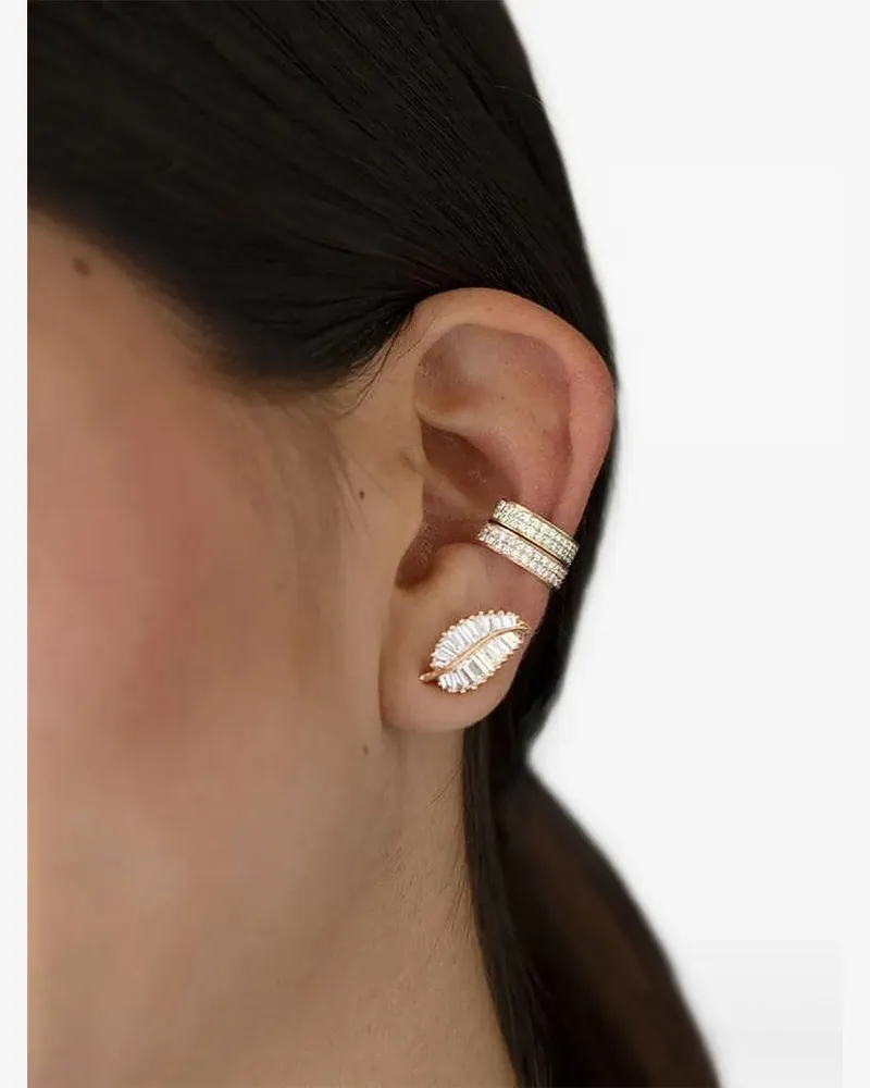 ANITA KO Double Row' Ear-Cuff aus 18kt Rotgold mit Diamanten Gold