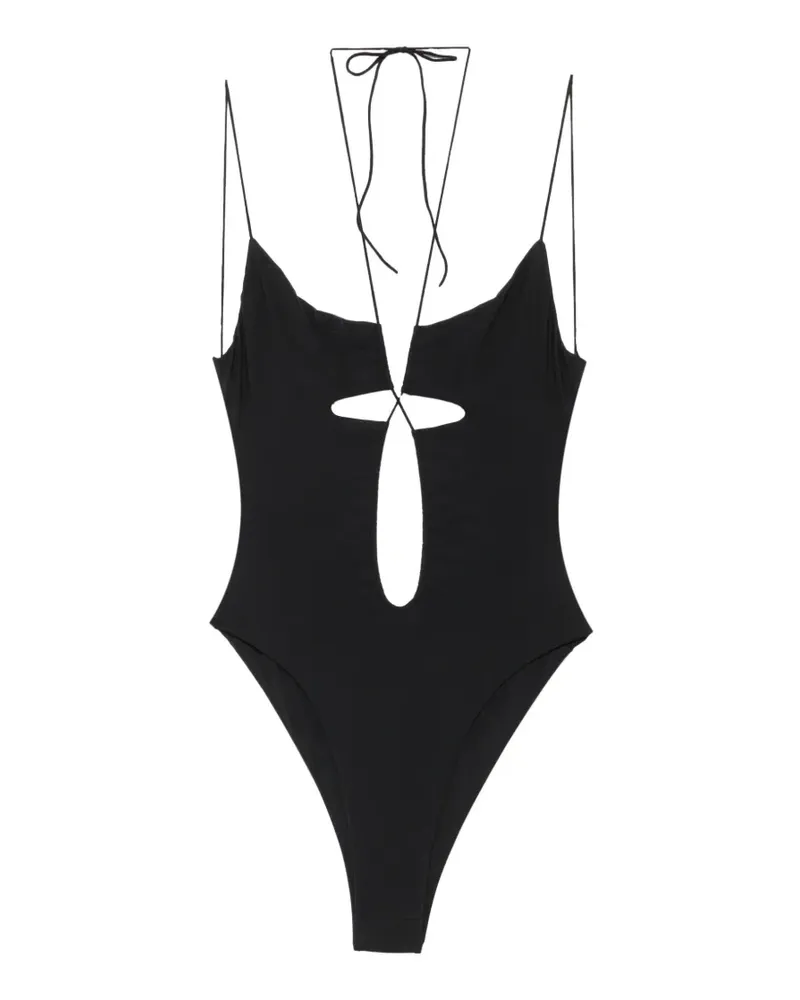 Amazuìn Layla cut-out swimsuit - Schwarz Schwarz