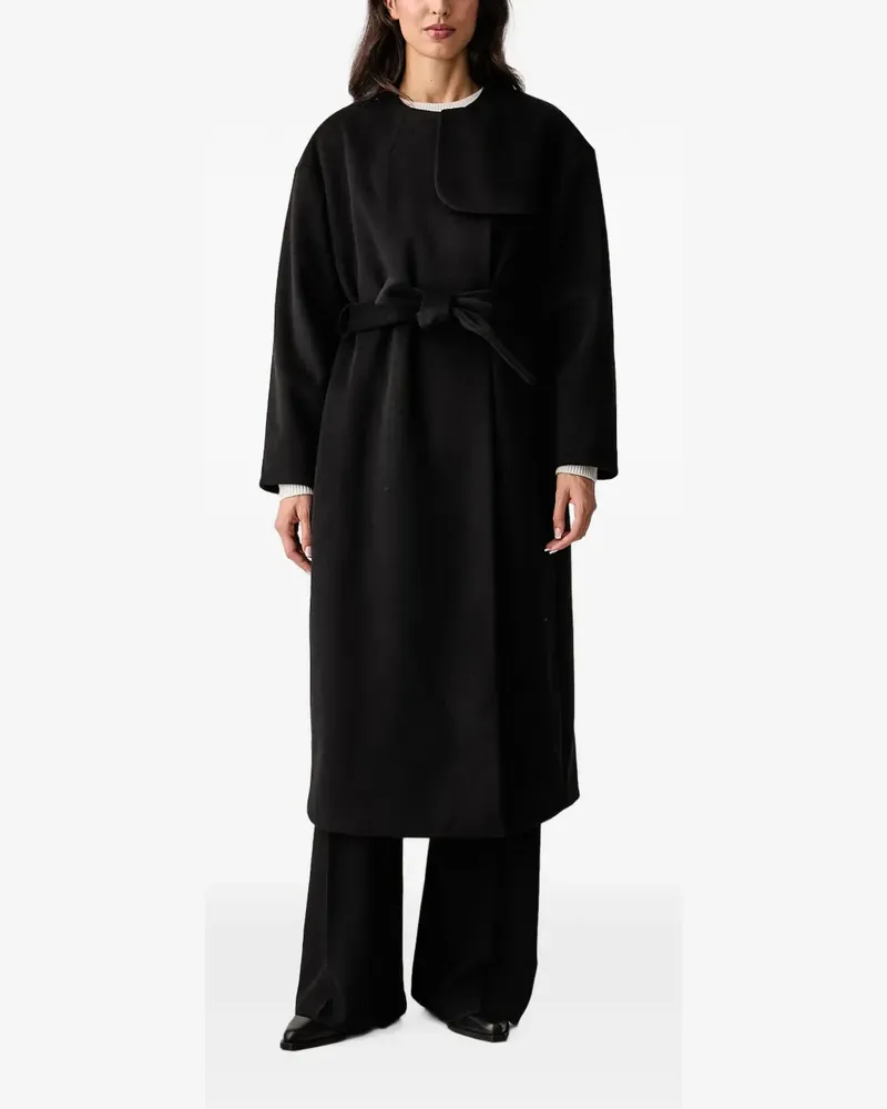 Armani Exchange Mantel mit Gürtel - Schwarz Schwarz