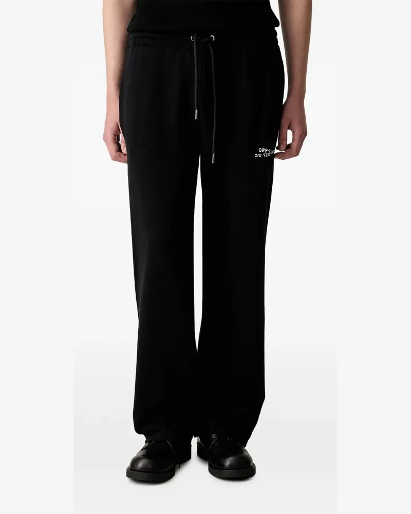 OFF-WHITE Jogginghose mit Logo-Print - Schwarz Schwarz