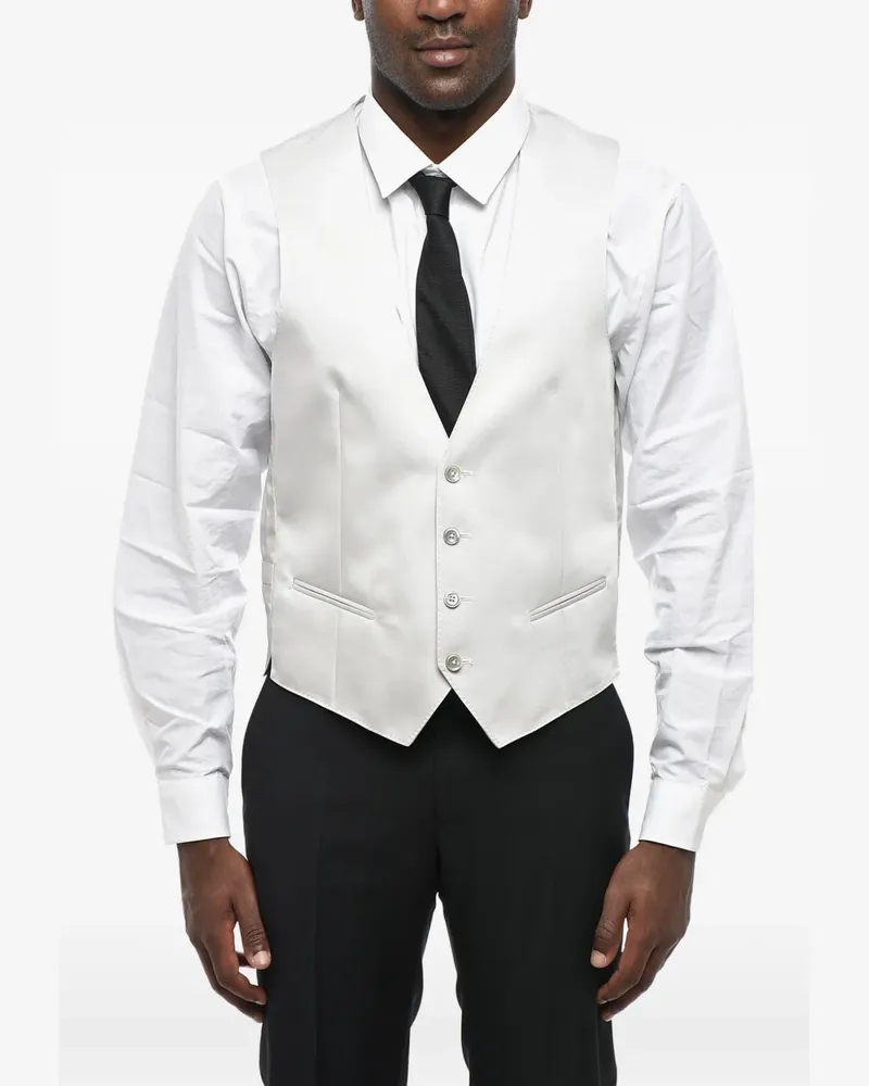 Corneliani Cerimonia Academy silk waistcoat - Grau Grau