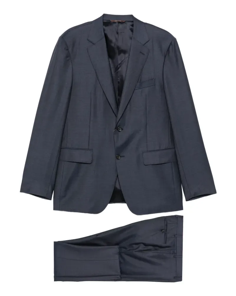 Canali Einreihiger Anzug - Blau Blau