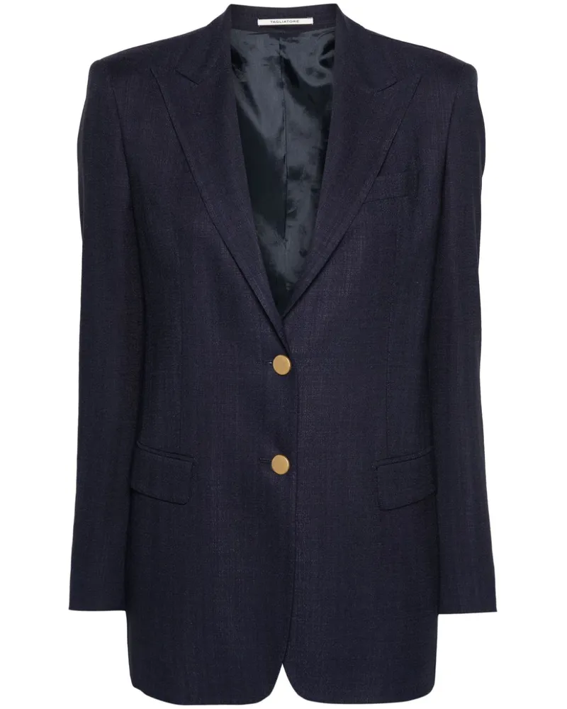 Tagliatore Einreihiges Jacquard-Sakko - Blau Blau