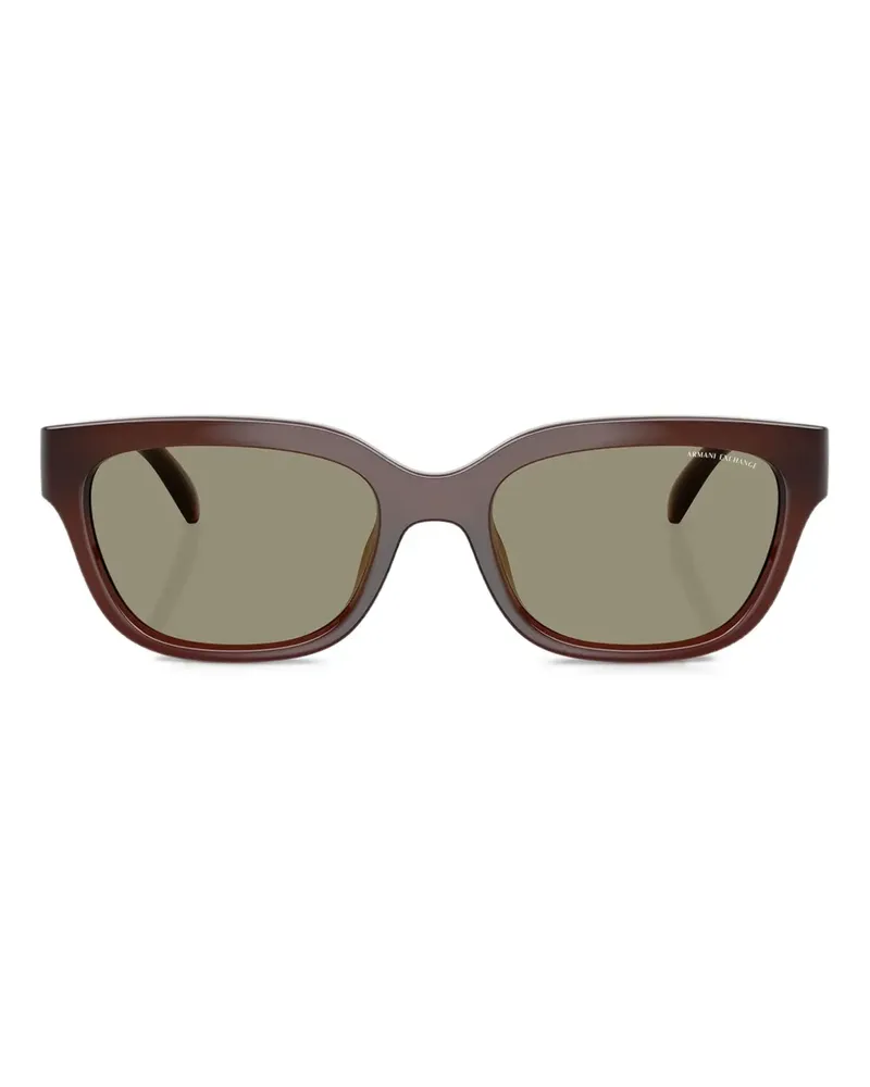 Armani Exchange Sonnenbrille mit eckigem Gestell - Braun Braun